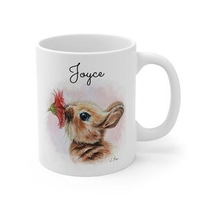 Personalized bunny mug, easter gift, Easter Ceramic Mug, bunny coffee cup, Rabbit White Mug, Bunny Tea Ceramic Mug, Bunny gift