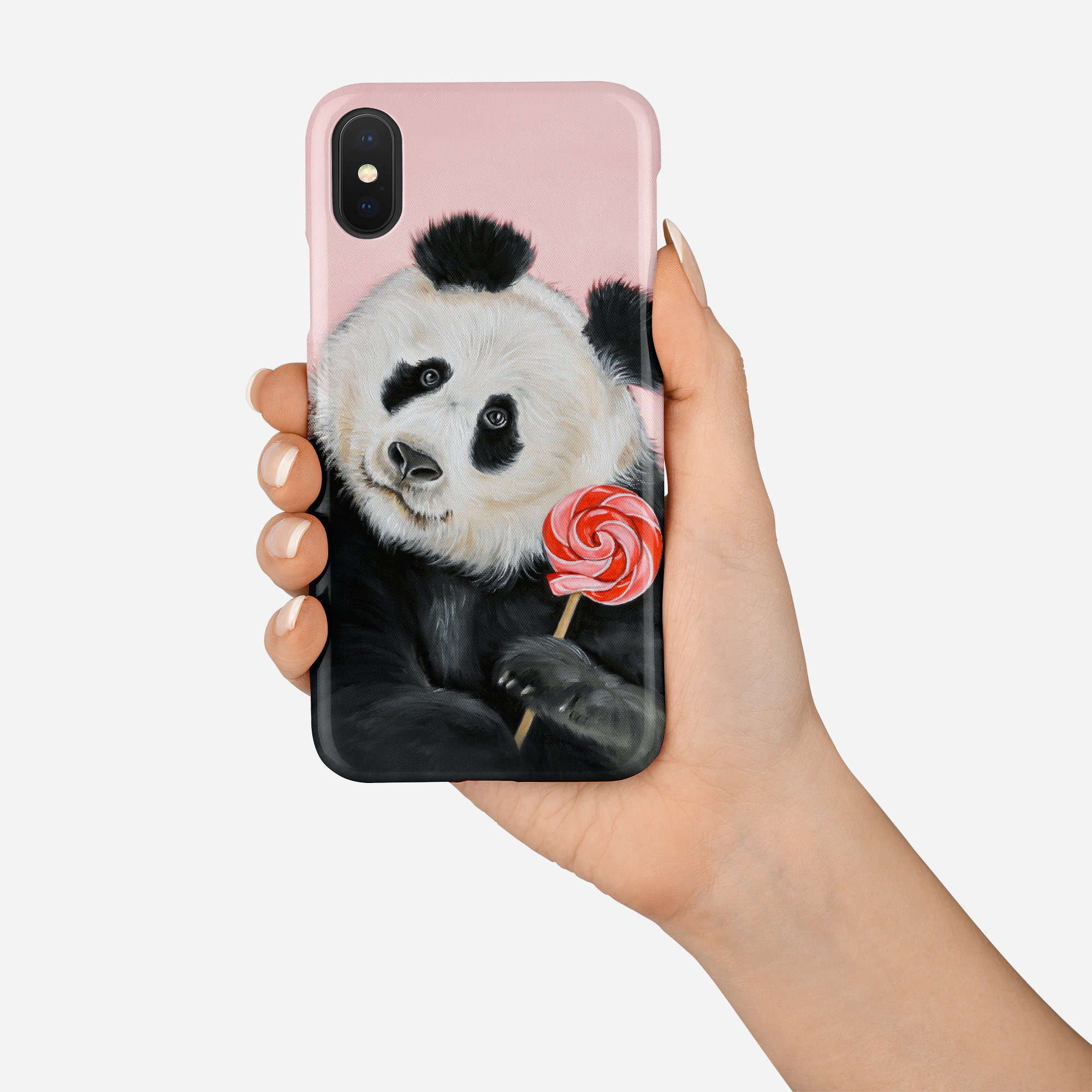 Panda phone case panda iPhone 14 case animal phone case art