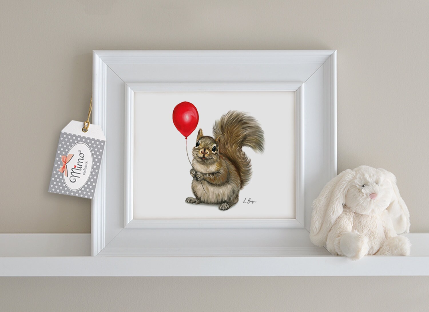 Printable Squirrel Art Digital Download Nursery Decor | Etsy