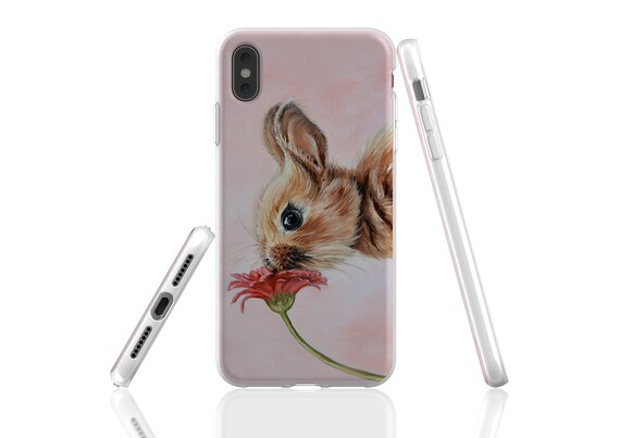 Bunny phone case, rabbit phone case, animal phone case, art phone case, rabbit lover gift, animal lover gift, gift for women, bunny gift