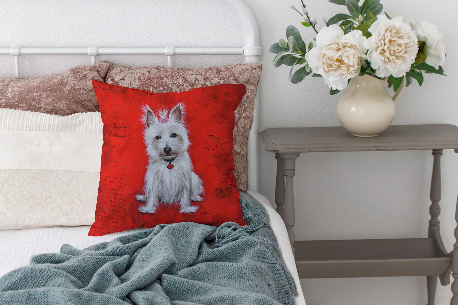 Westie dog cushion cover dog cushion dog pillow dog decor Etsy Italia