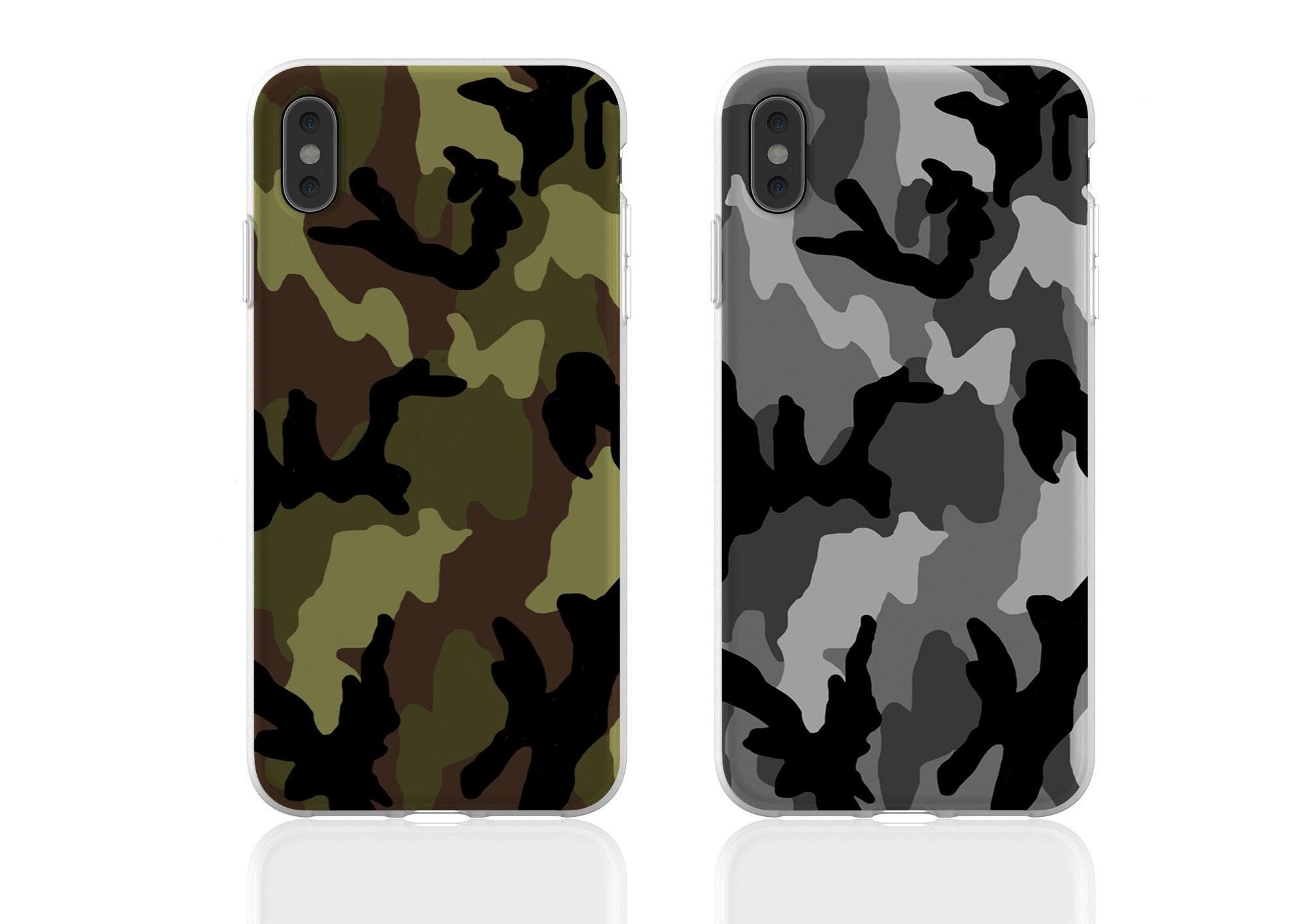 Camo iPhone case camouflage mobile case gray camo phone Etsy Nederland