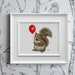 Printable Squirrel Art, Digital Download Nursery Decor, Squirrel ...