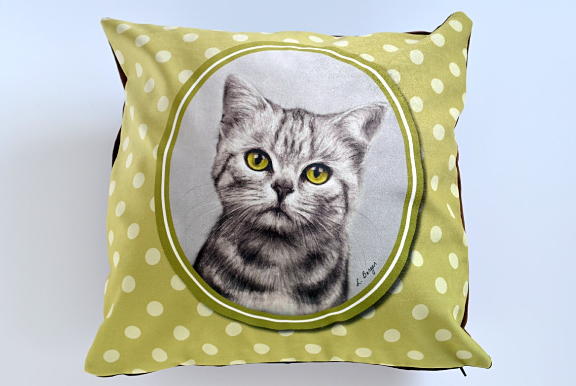 Cat velveteen cushion cover pet cushion pet pillow cat Etsy