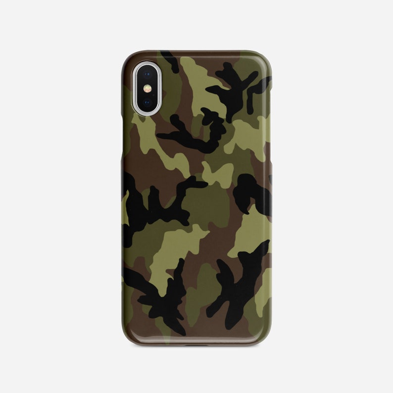 Green camo phone case, camouflage iPhone case, camo print mobile case, camo samsung case, camo google phone case, camo pixel case, art phone Bild 2