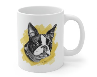 Boston terrier coffee mug, Boston dog mug, boston gifts, boston mom gift, boston lover gift, dog lover gift, boston ceramic mug