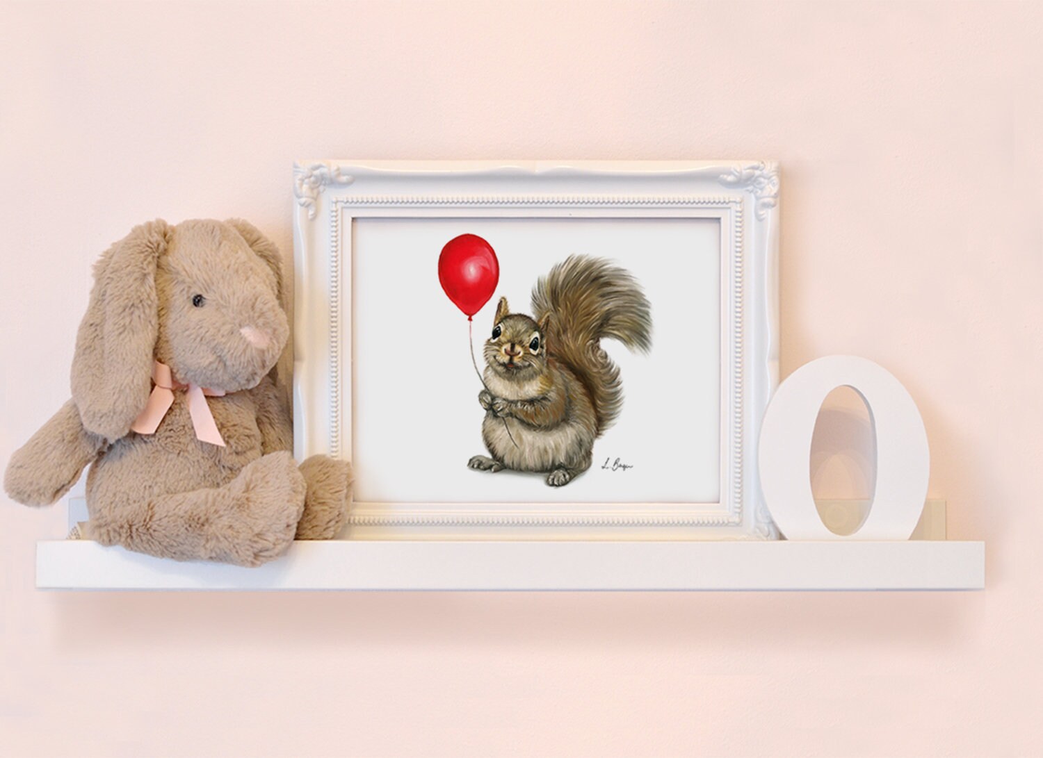 Printable Squirrel Art Digital Download Nursery Decor | Etsy