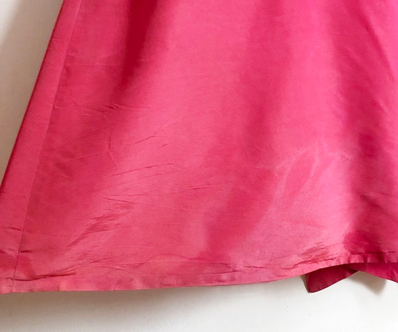 vintage 60s pink balloon sleeved gown XS S - image 8