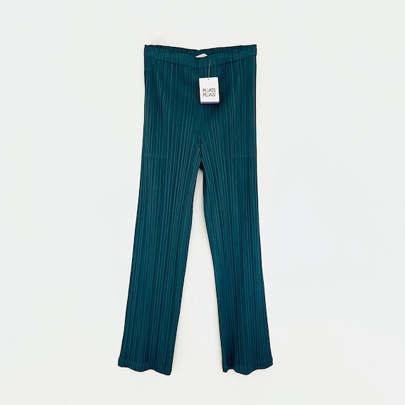 Issey Miyake Pleats Please vintage teal pants XS S