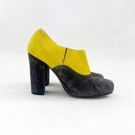Marni, Marni vintage colorblocked suede ankle boots 36 6