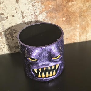 Monster Cache Pot - 4" Metallic Purple Planter