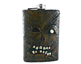 Necronomicon 8 oz Flask, Evil Dead Flask