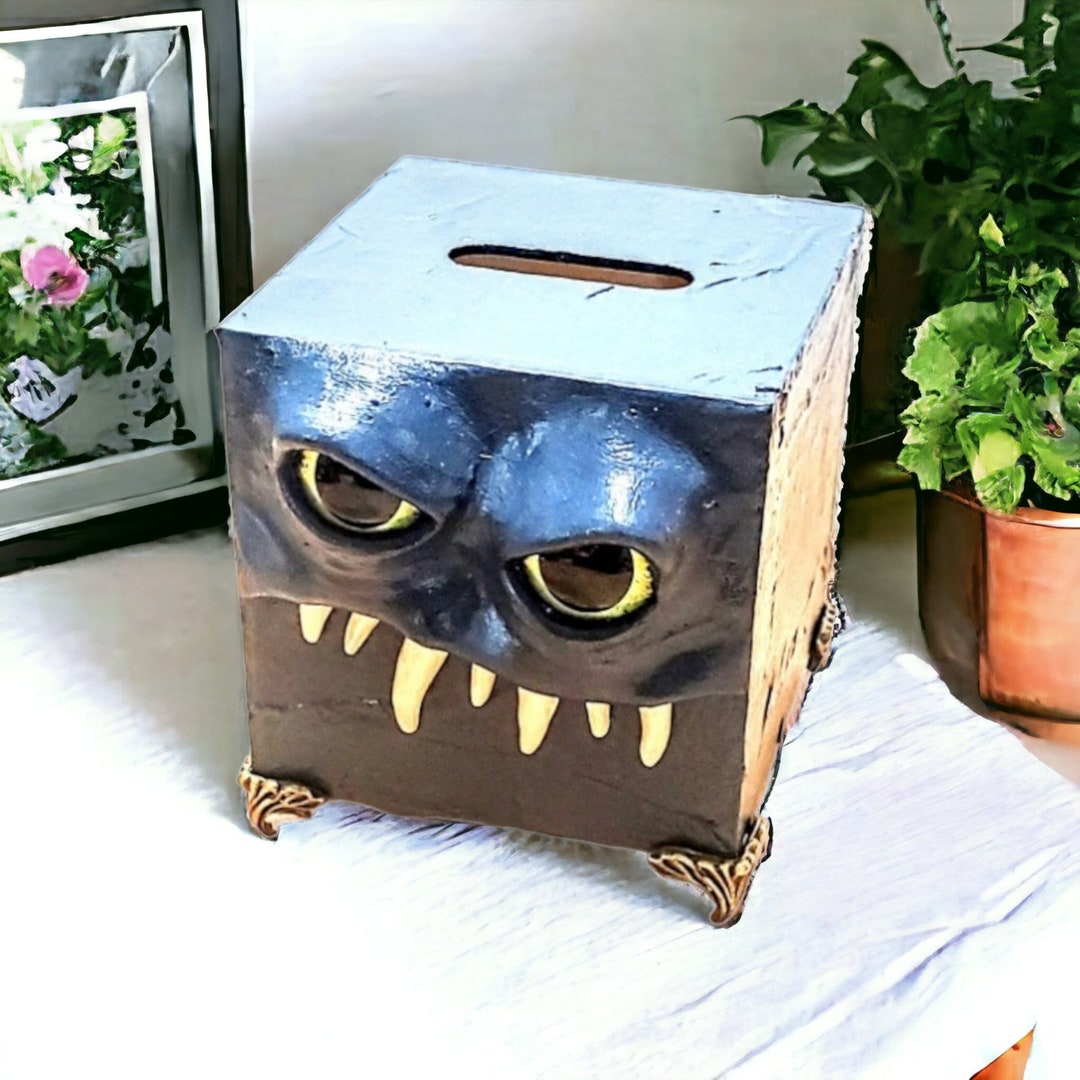 Monster Bank 9 Cadet Blue Coin Bank Piggy Bank Etsy