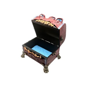 Monster Chest 580, Maroon Monster Chest With Handle and Side Clasps - Etsy