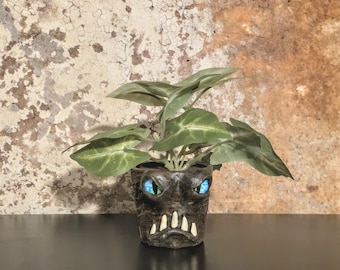 Mini Monster Pot #214 - Faux Plant