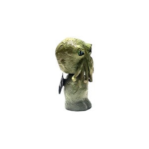 Cthulhu bobble head figurine with wings, Pale Green Cthulhu image 4