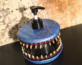 Monster Teeth Soap Dispenser #628 - Metallic Blue Soap Dispenser