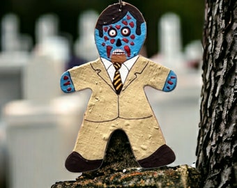 They Live Gingerdead, polymer clay gingerbread ornaments