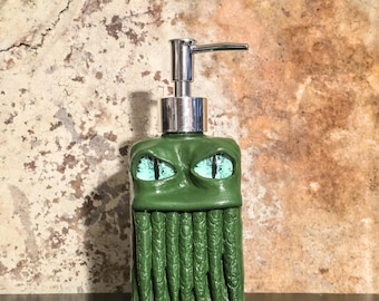Monster Cthulu Soap Dispenser #620 - Moss Green Soap Dispenser