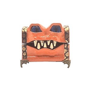 Monster Box 474, Orange Mimic Chest, Creature Box, Dice Storage Box image 2