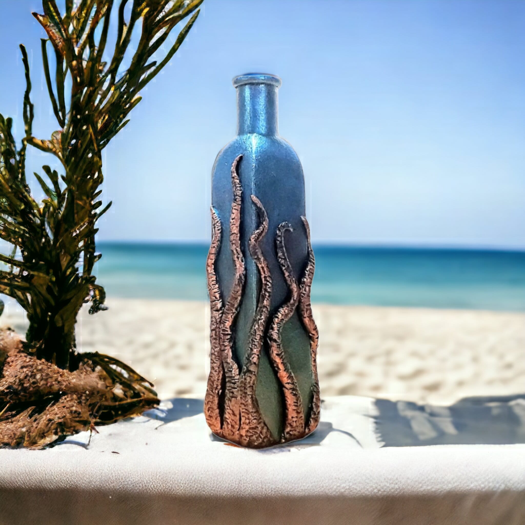 Bottle art 2024 with clay