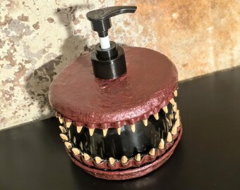 Monster Teeth Soap Dispenser #625 - Metallic Burgundy Soap Dispenser