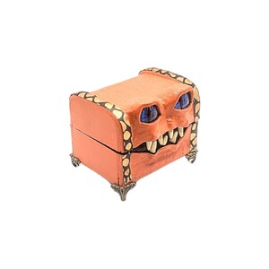 Monster Box 474, Orange Mimic Chest, Creature Box, Dice Storage Box image 5