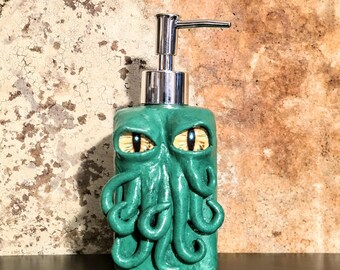 Monster Cthulu Soap Dispenser #618 - Kelly Green Soap Dispenser