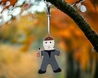 Michael Myers Gingerdead, Halloween polymer clay gingerbread ornaments