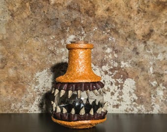 Mini botella Monster Wish con corcho DD - Naranja metalizado