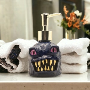 Monster Soap Dispenser #287 - Navy Blue Dispenser