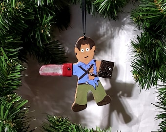 Adornos de pan de jengibre de arcilla polimérica de Ash Williams Gingerdead, Evil Dead