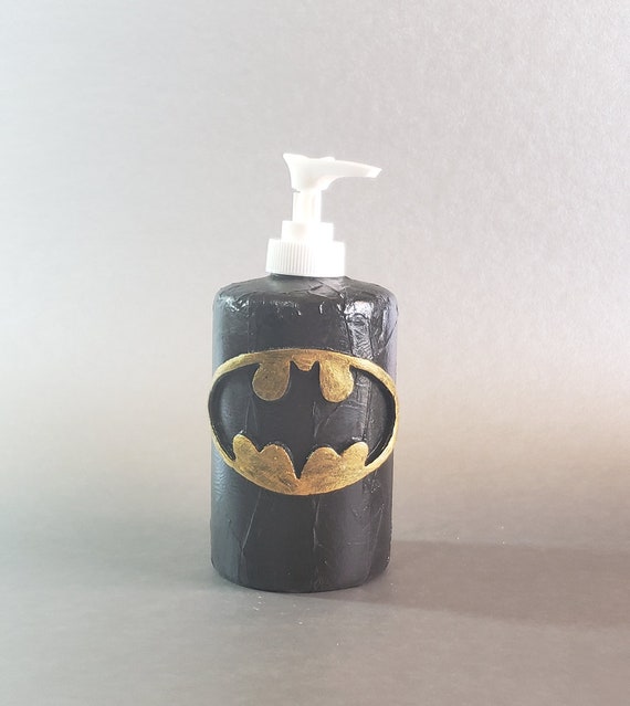 Batman Soap Dispenser Polymer Clay, Batman Bathroom Accessories