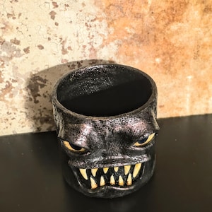 Monster Cache Pot - 4" Metallic Antique Bronze Planter