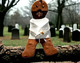 Hannibal Lecter Gingerdead, Silence des agneaux ornements de pain d'épice en pâte polymère