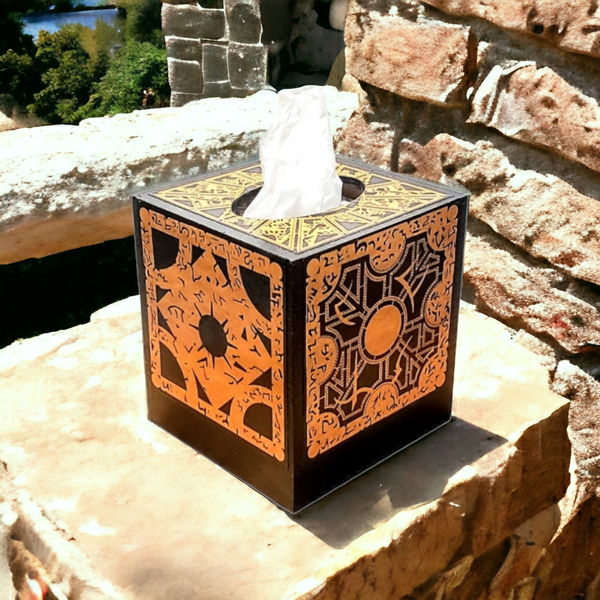 Hellraiser Puzzle Box Tissue Cover, Lament Configuration
