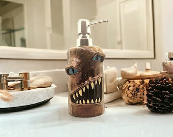 Monster Soap Dispenser #304 - Metallic Irridescent Gold/Copper Dispenser