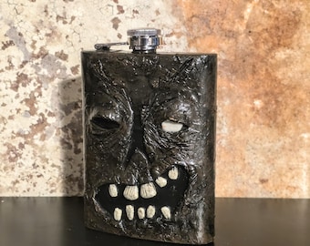 Necronomicon 8 oz Flask, Evil Dead Flask
