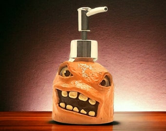 Monster Soap Dispenser #278 - Burnt Orange Dispenser