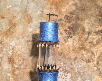 Quemador de incienso Monster - Porta incienso azul océano metálico