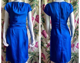 Rich Royal Blue 1950's vintage Dress