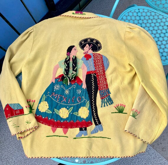 1940's Mexican Tourist Jacket / vintage Mexican wo