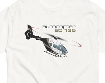 Flyboy Toys Eurocopter EC 135 EC1315 Maglietta elicottero - Personalizzata con il tuo N#