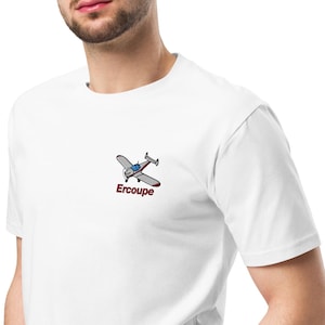 Ercoupe Embroidered T-Shirt – Custom Airplane Shirt w/ N Number – Flyboy Toys – Pilot Gift – Vintage Aircraft Tee – Aviation Apparel