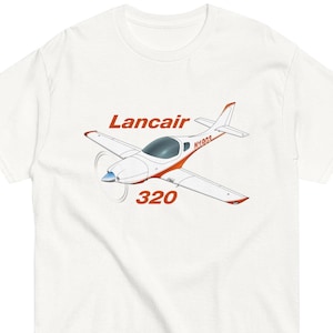 Flyboy Toys Lancair 320 T-Shirt – Personalized N Number – Custom Airplane Shirt – Pilot Gift – Unisex Aviation Apparel