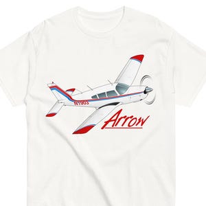 Flyboy Toys Airplane T-Shirt – Personalized Pilot Gift with N Number – Custom Aviation Tee for Men – Piper Aircraft Shirt – AIR2552FEJ35-YB1