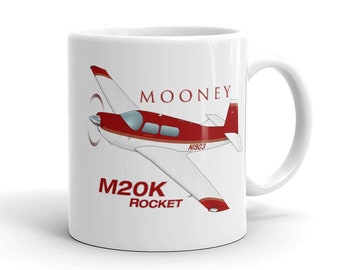 Flyboy Toys Mooney M20K Custom Airplane Custom Mug - Add your N#