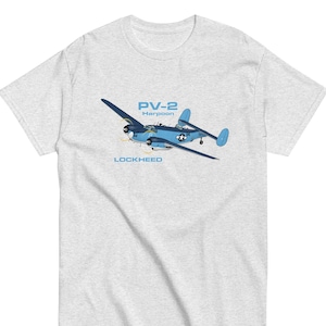Flyboy Toys Lockheed Harpoon PV-2 Airplane T-Shirt - Personalized w/Your N#| Best Pilot Gift