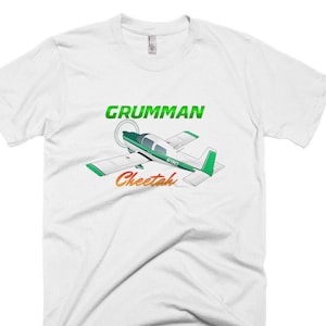 Flyboy Toys Grumman American AA-5A Cheetah Custom Airplane T-shirt- Personalized with N#