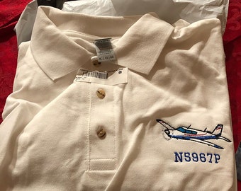 Flyboy Toys Custom Airplane Embroidered Golf Polo Shirt